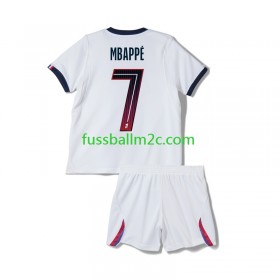 Fußballtrikots Paris Saint-Germain Kylian Mbappé 7 Kinder Auswärts Trikotsatz 2026-2027